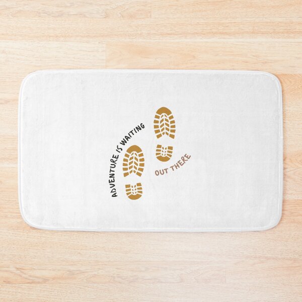 Item preview, Adventure is waiting out there | footprints designed and sold by Daleen Cowgar.