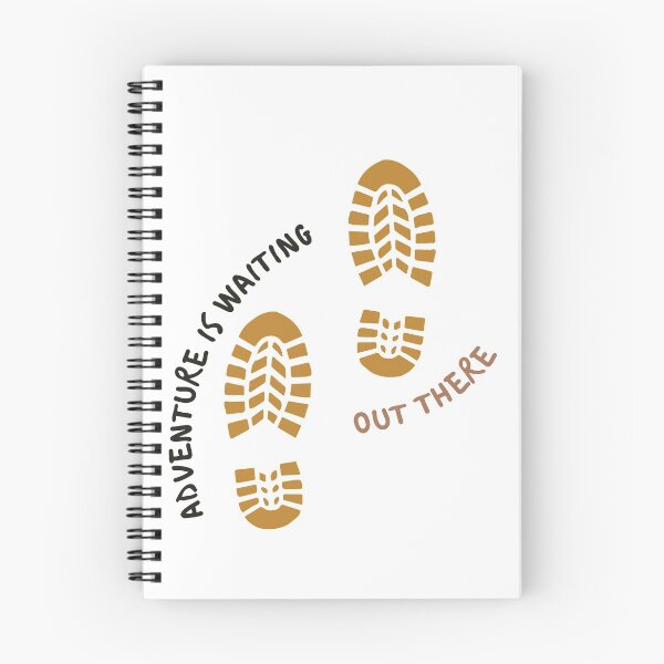 Item preview, Adventure is waiting out there | footprints designed and sold by Daleen Cowgar.