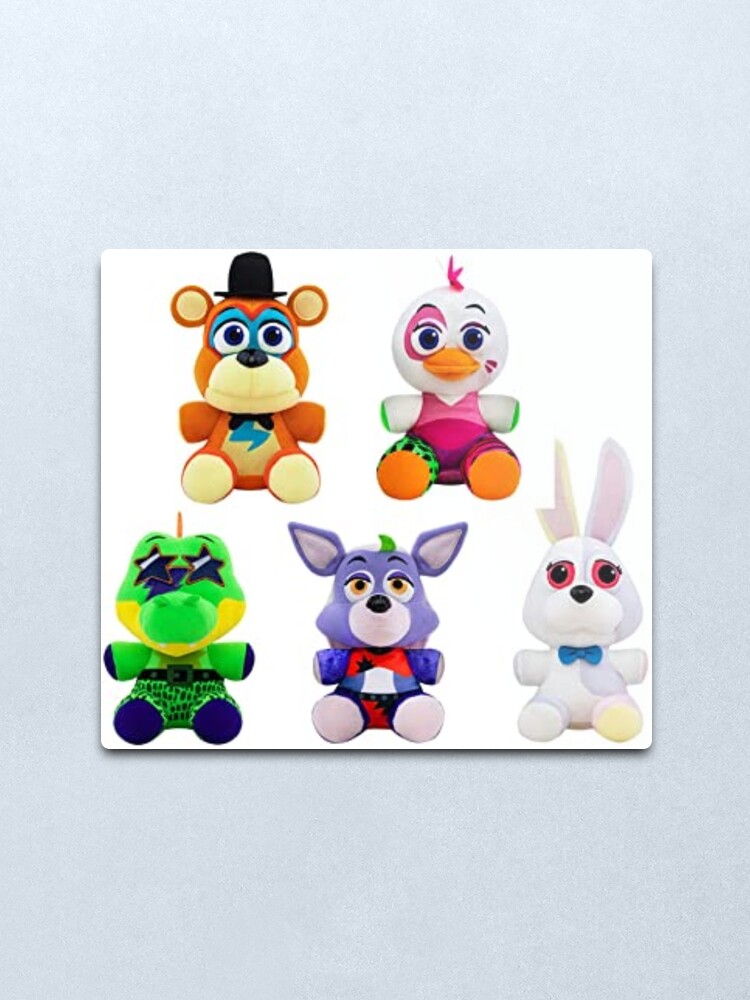 "Five Nights at Freddy FNAF Security Breach Plush Set of 5 Glamrock