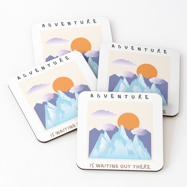 Item preview, Adventure is waiting out there | mountain sun designed and sold by Daleen Cowgar.