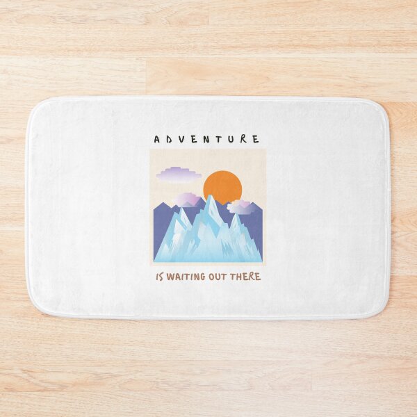 Item preview, Adventure is waiting out there | mountain sun designed and sold by Daleen Cowgar.