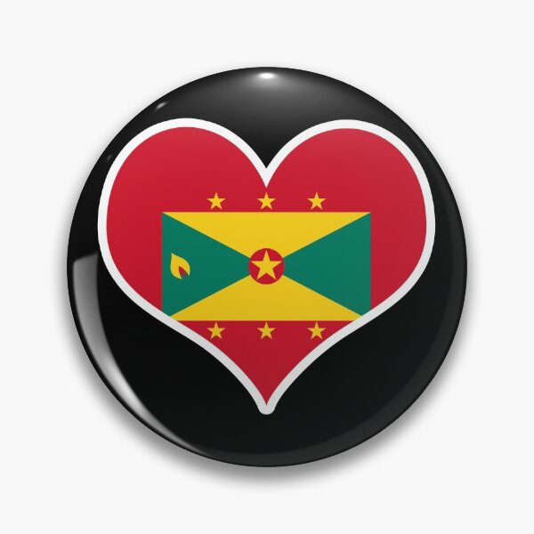 Item preview, Grenada Flag Heart designed and sold by PKHalford.