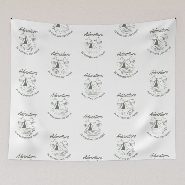 Item preview, Adventure is waiting out there | camping designed and sold by Daleen Cowgar.