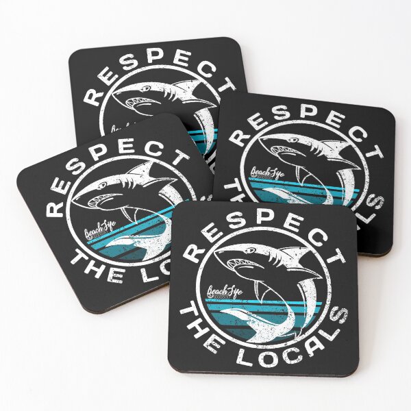 Item preview, Respect The Locals - Shark Design designed and sold by BeachlifeNSB.