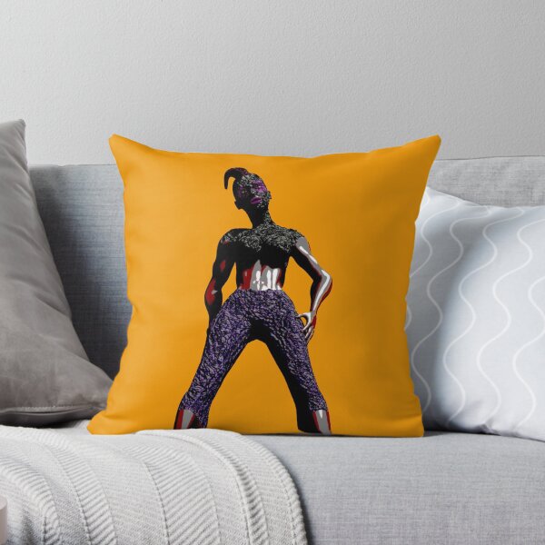Lizard Lady Throw Pillow