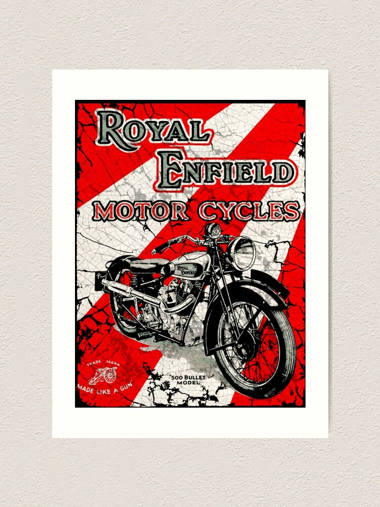 "Royal Enfield Motorcycles " Art Print for Sale by EmtizeeApparel
