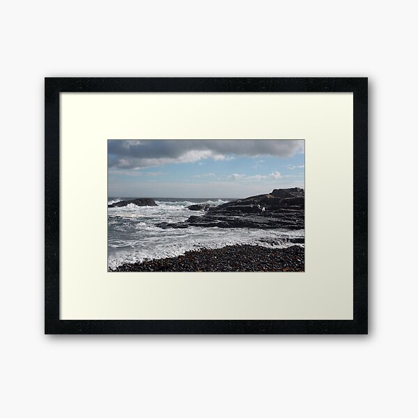 Coast Line Of Maine Framed Art Print