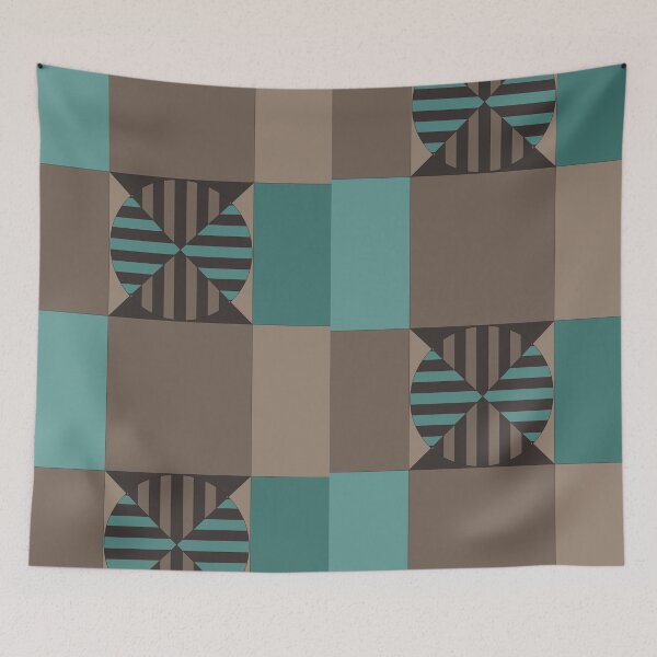 Item preview, A unique striped circular object in a box designed and sold by Naureen-w-a.