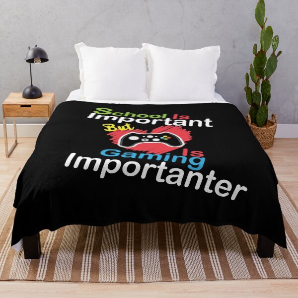 Item preview, School Is Important But Gaming Is Importanter Funny Colorful Heart Gaming Lover  designed and sold by pedrored369.