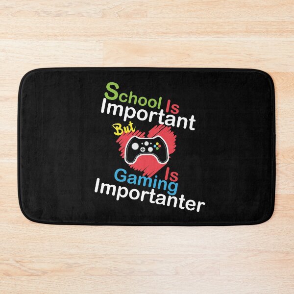 Item preview, School Is Important But Gaming Is Importanter Funny Colorful Heart Gaming Lover  designed and sold by pedrored369.