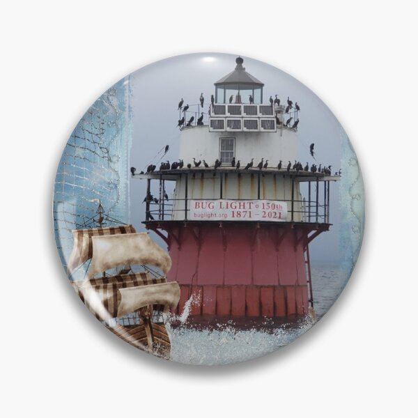 Item preview, Duxbury Pier Bug Light Lighthouse - Massachusetts designed and sold by CapeCodGiftShop.
