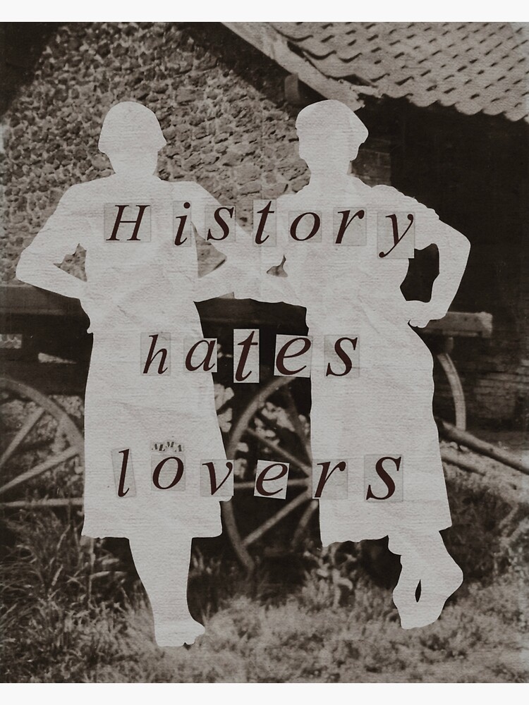 "History hates lovers collage" Sticker for Sale by almartbyalma