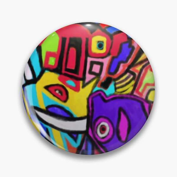 Item preview,  Gave a Afro Pick to a Warrior Multicolored digital art vibrant abstract design tribal design abstract fan art adorer designed and sold by jjaeger3667.
