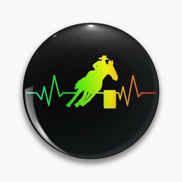 Item preview, Barrel Racing Horse Rodeo Heartbeat Crazy About Horses designed and sold by CharJens.