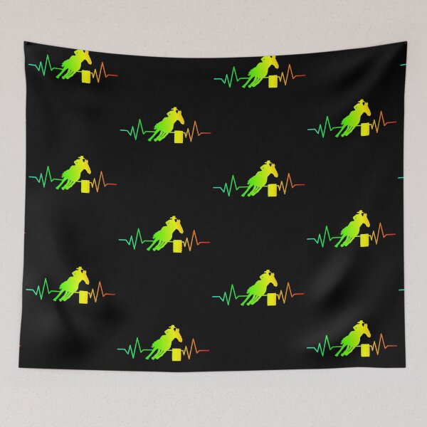Item preview, Barrel Racing Horse Rodeo Heartbeat Crazy About Horses designed and sold by CharJens.