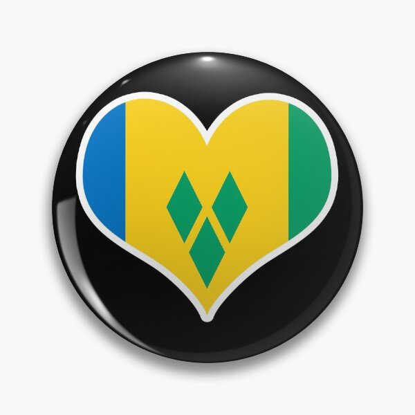 Item preview, Saint Vincent and the Grenadines Flag Heart designed and sold by PKHalford.