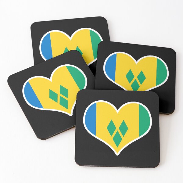 Item preview, Saint Vincent and the Grenadines Flag Heart designed and sold by PKHalford.