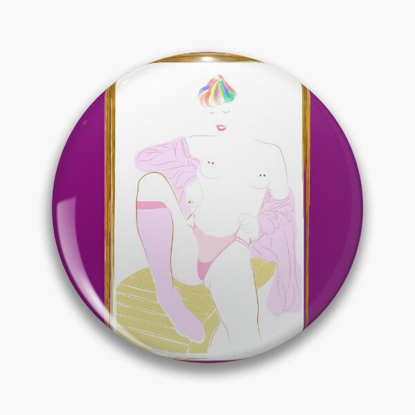 Item preview, girl in pink, nude, topless, lgbtq designed and sold by Ihor Ivanov.