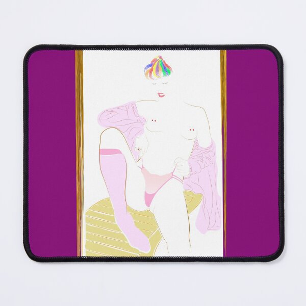 Item preview, girl in pink, nude, topless, lgbtq designed and sold by Ihor Ivanov.
