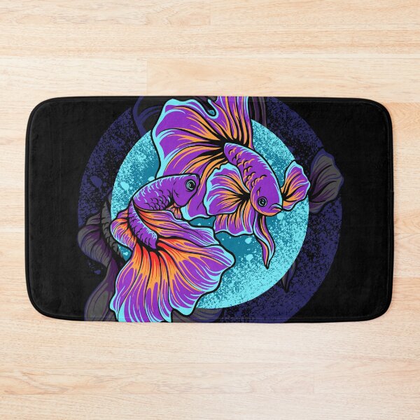 Item preview, Blue and Purple Beta Fish  designed and sold by AnimalLover4eva.