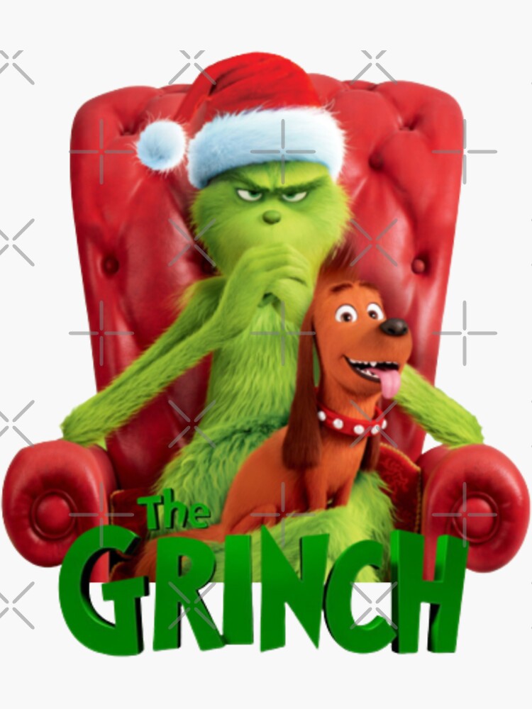 The Grinch Sticker for Sale by pofrstudios