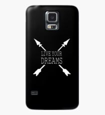 Lebe deine Träume - schwarz Hülle & Skin für Samsung Galaxy