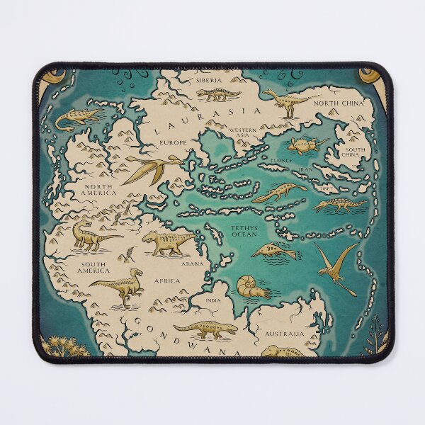 Item preview, map of the supercontinent Pangaea designed and sold by Richard Morden.