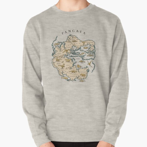 map of the supercontinent Pangaea Pullover Sweatshirt