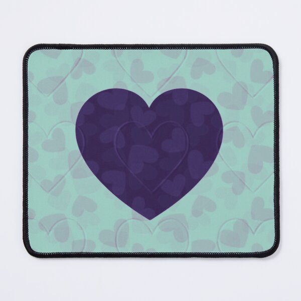 Item preview, Mint And Purple Hearts designed and sold by Zena Rowland.