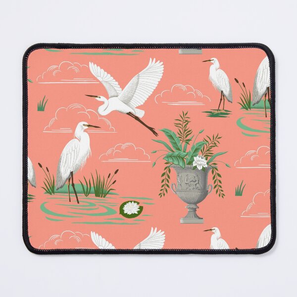 Item preview, E is for Egret—Coral designed and sold by Susan Faiola.