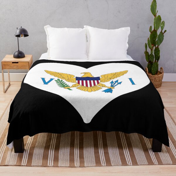 Item preview, US Virgin Islands Flag Heart designed and sold by PKHalford.