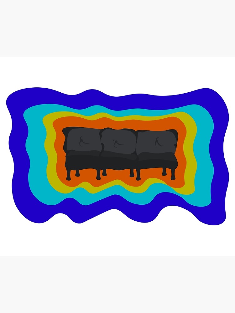 "Live From the Futon Rainbow Logo" Poster for Sale by sarahbrunot