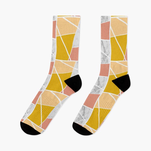 Item preview, Colored areas with white marble, golden yellow, apricot and tangerine designed and sold by Ninaeva.