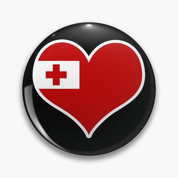 Item preview, Tonga Flag Heart designed and sold by PKHalford.