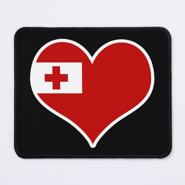 Item preview, Tonga Flag Heart designed and sold by PKHalford.