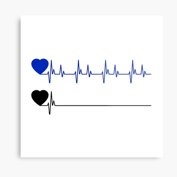 Heartbeat Tattoo Metal Prints for Sale | Redbubble Heartbeat Tattoo Metal Prints for Sale | Redbubble