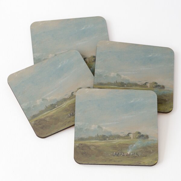 Item preview, John Constable "Hampstead Heath, with a Bonfire" designed and sold by FineArtLover.