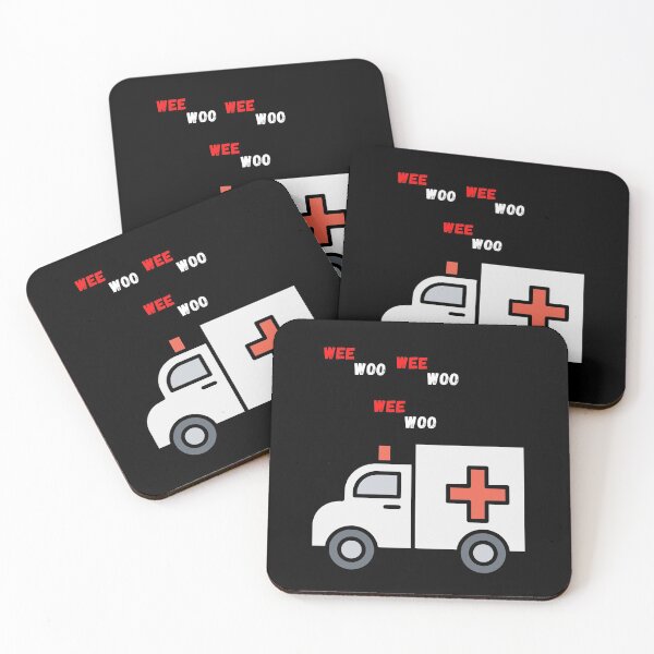 Item preview, Wee Woo Ambulance AMR Funny EMS EMT Paramedic designed and sold by JustBedear.