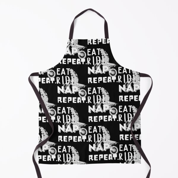 Item preview, EAT. RIDE. NAP. REPEAT. Dirt Bike -Funny Motocross designed and sold by Rally-Girl.