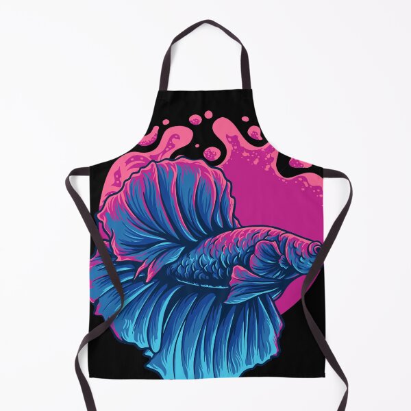 Item preview, Blue Beta Fish Illustration designed and sold by AnimalLover4eva.