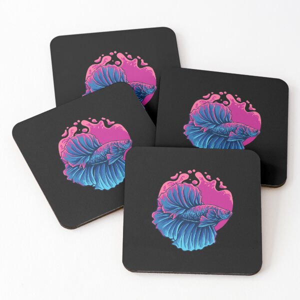 Item preview, Blue Beta Fish Illustration designed and sold by AnimalLover4eva.