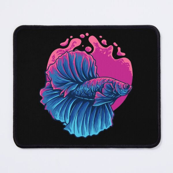 Item preview, Blue Beta Fish Illustration designed and sold by AnimalLover4eva.