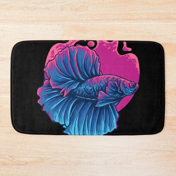 Item preview, Blue Beta Fish Illustration designed and sold by AnimalLover4eva.