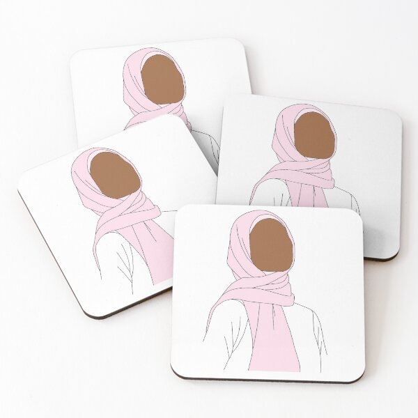 Item preview, Girl in Pink Hijab designed and sold by The Hijabi Artist.