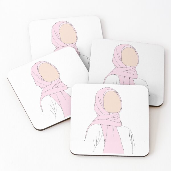 Item preview, Girl in Pink Hijab designed and sold by The Hijabi Artist.