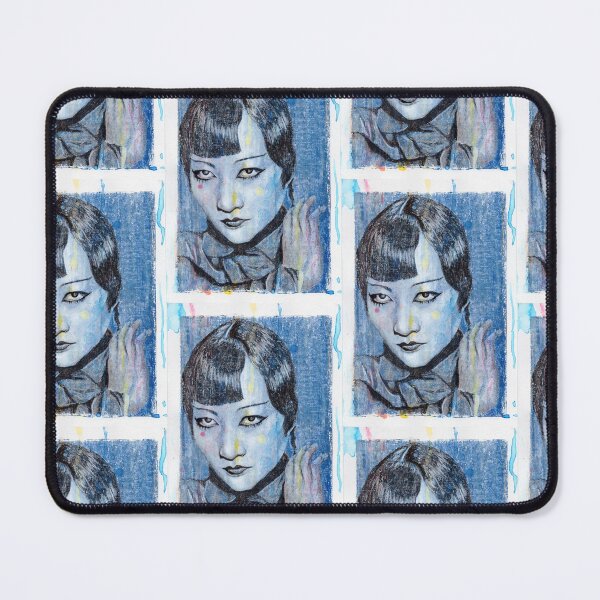 Item preview, Anna May Wong - Hand Drawn Oil and Ink Portrait designed and sold by HRHildebrand.