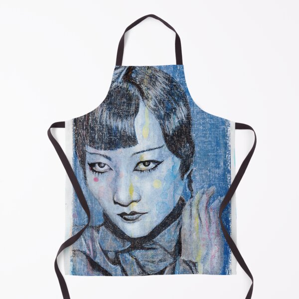 Item preview, Anna May Wong - Hand Drawn Oil and Ink Portrait designed and sold by HRHildebrand.
