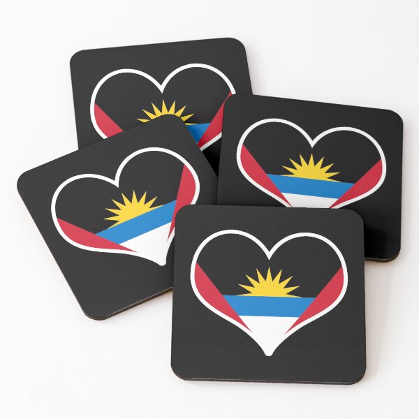Item preview, Antigua and Barbuda Flag Heart designed and sold by PKHalford.