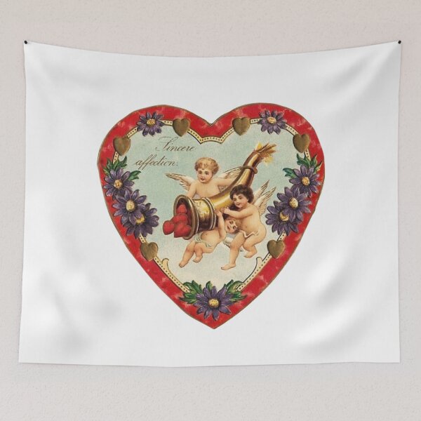 Item preview, Vintage Cherubs with Horn Valentine  designed and sold by Pinkmagenta.