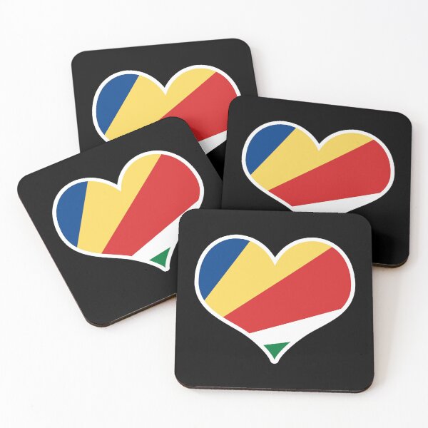 Item preview, Seychelles Flag Heart designed and sold by PKHalford.